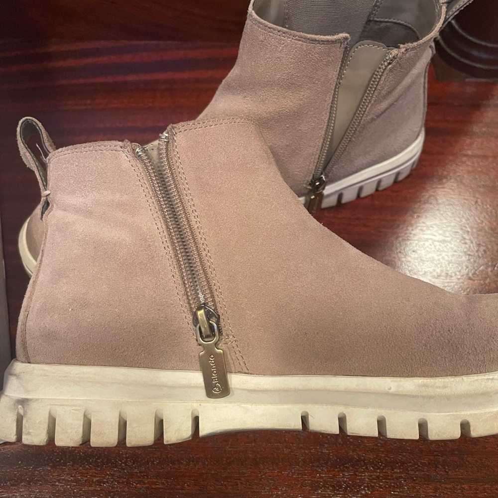 Blondo Flora Suede Ankle Booties - Picture 8 of 9